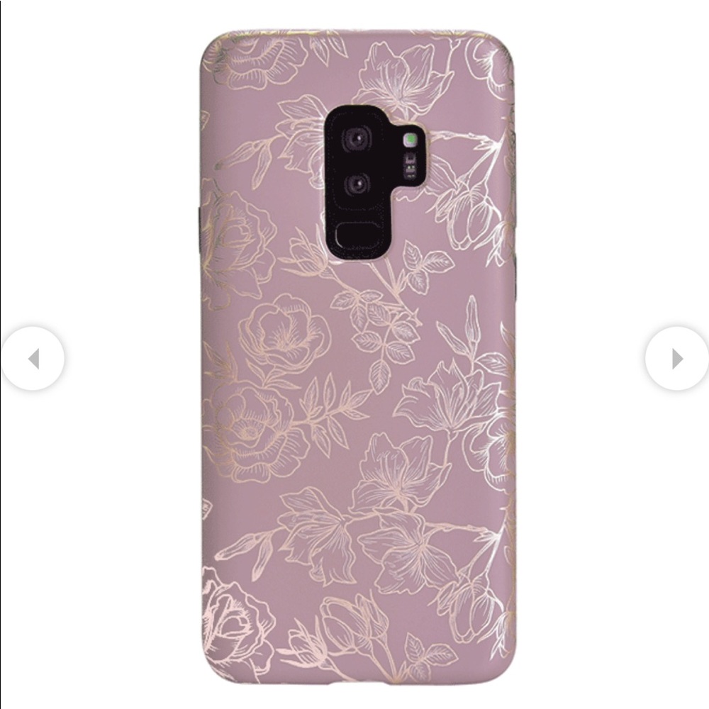 Velvet Caviar Samsung S9+ Dusty Rose Chrome Floral